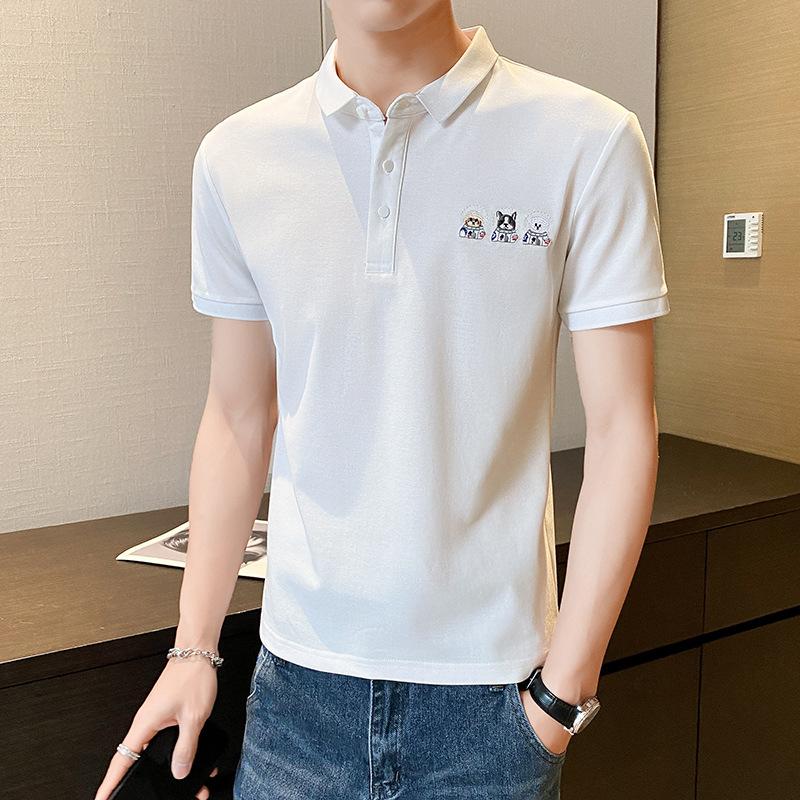 Short Sleeve Korean Thin Solid Color Men 'S Casual Summer Polo Shirt
