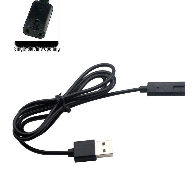 Universal USB Electric Shaver Charger Cable - Durable PVC Injection Molded Power Cord.