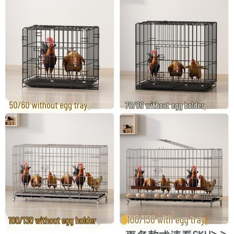 Large Automatic Chicken Coop with Folding Cage & Manure Cleaning System for Chickens, Ducks, and Geese