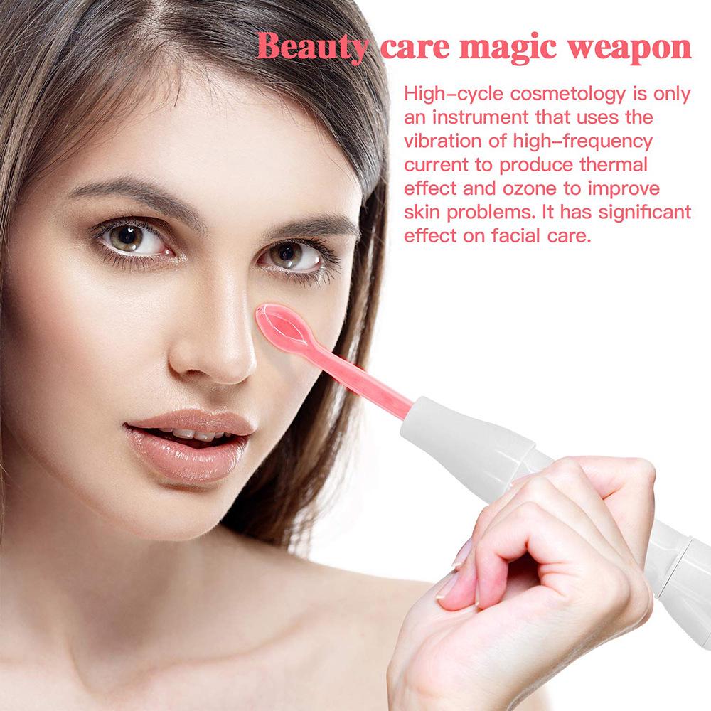 Portable High-Frequency Electrotherapy Wand for Acne Removal and Beauty Treatment