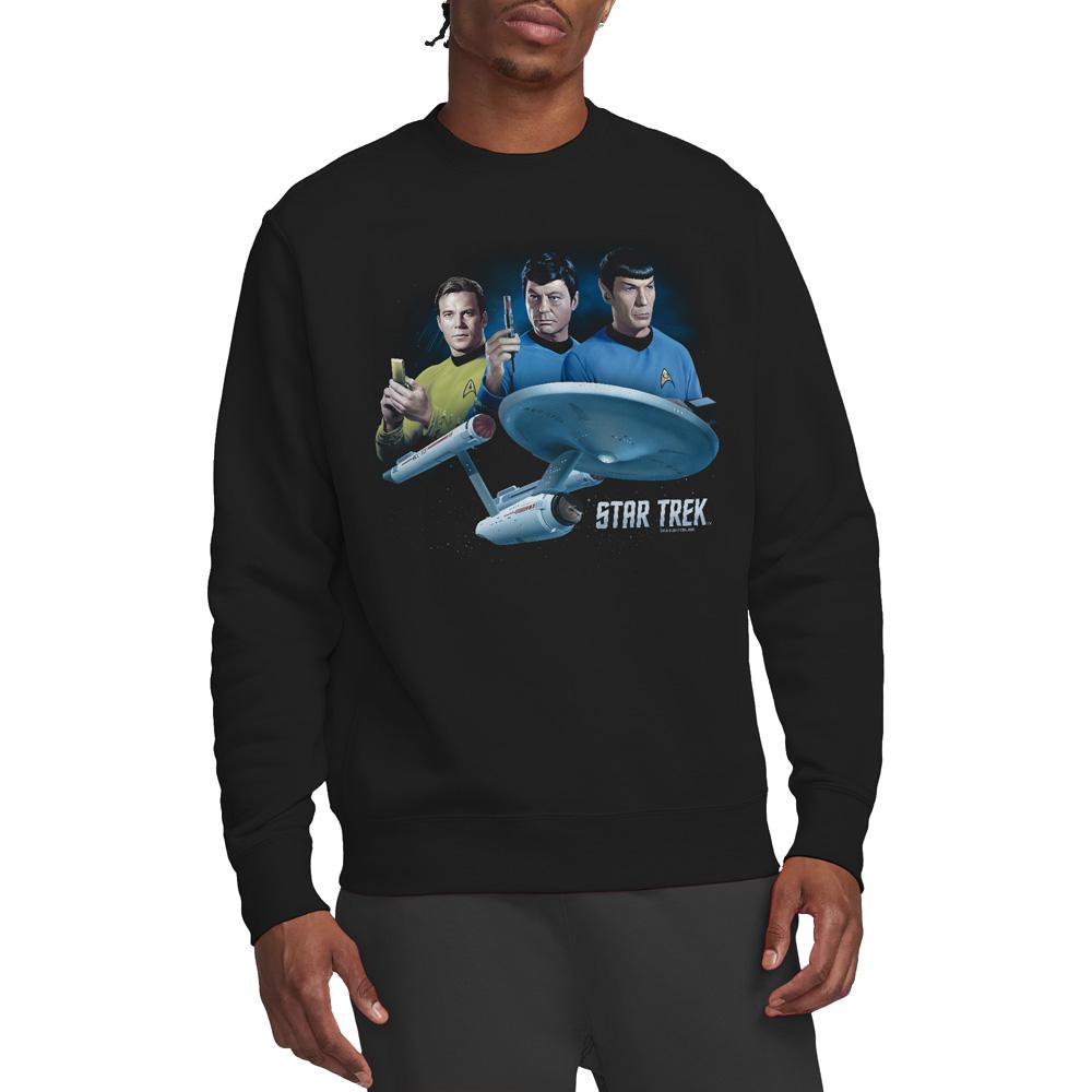 STAR TREK Unisex Adult Hand Three Sweatshirt