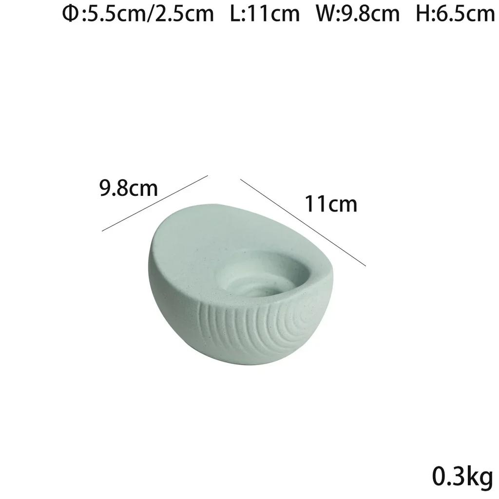 Modern minimalist four-color ingots, ceramic candles, small candle holders, desktop coffee tables, soft decorations and ornament