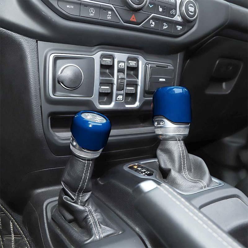 Car 4WD Gear Head Decoration Cover Stickers For Jeep Wrangler JL for JT Gladiator 2018 Up ABS Interior Accessories