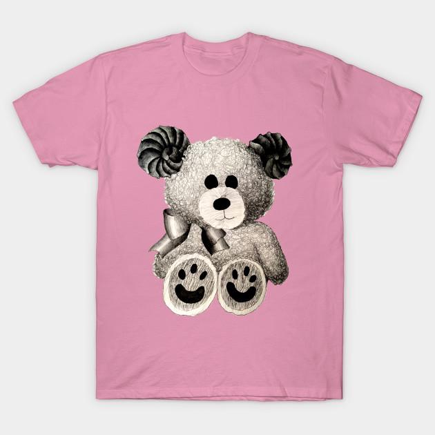 T Shirt Women Nightmare Teddy Bear Harajuku Print Kawaii Tshirt Summer Short Sleeve Female T-Shirt Top Tee