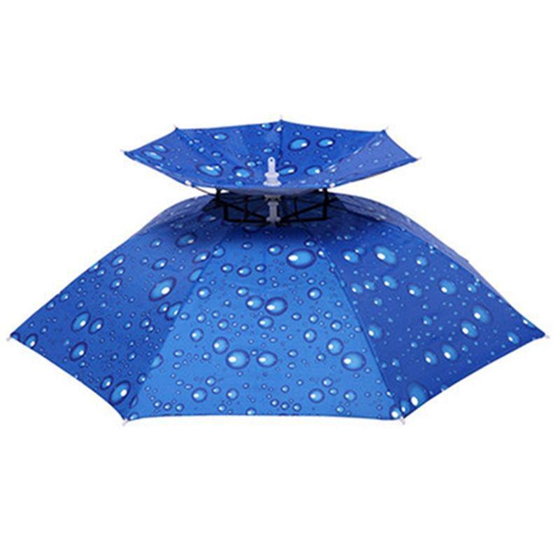 Large Sunshade and Rain Umbrella Hat: Head-Mounted, Fishing, Tea Picking, and Sun Protection Cap