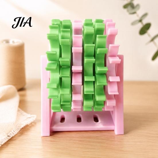 Tabletop Spool Holder 60-Spool Sewing Thread Organizer Rack, 360 Degree Swivel Space Saving Studio Organization Stand, Storage for Embroidery