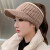 Winter New Fashion Versatile Topless Baseball Cap For Women With Ear Protection