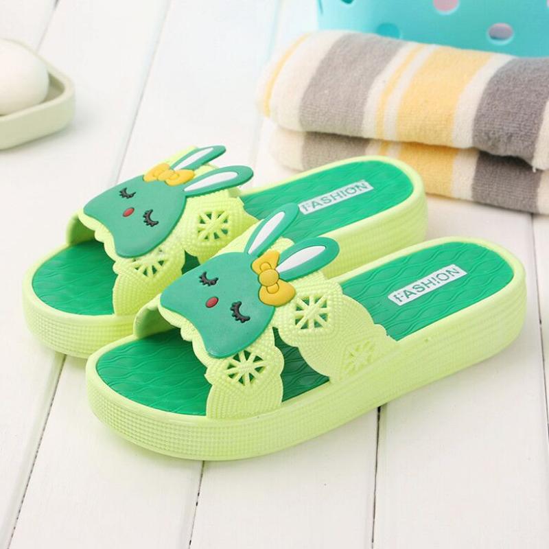 Unisex Slippers Women's Cute Slippers Summer New Cartoon Upper Home Bathroom Outdoor Slippers Non-slip Soft Bottom Thick Bottom Shoes