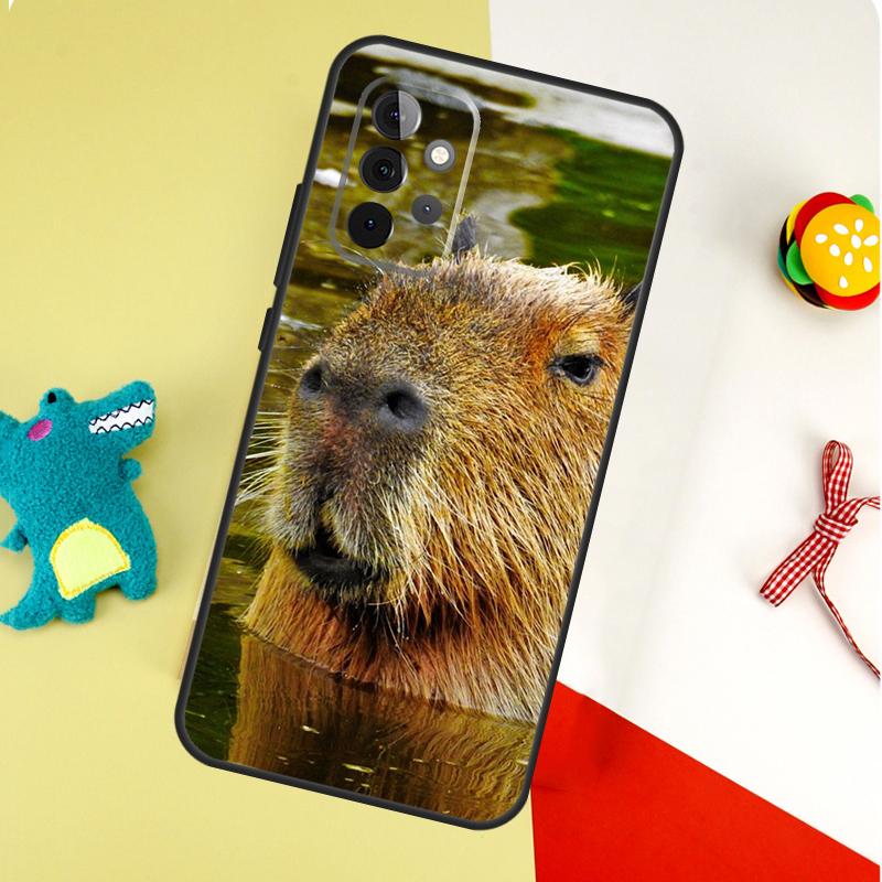 Capybara  liebes Tier Für Samsung Galaxy A54 A34 A14 A55 A35 A15 A53 A33 A13 A05 A06 A16 A22 A32 A52 Handyhülle