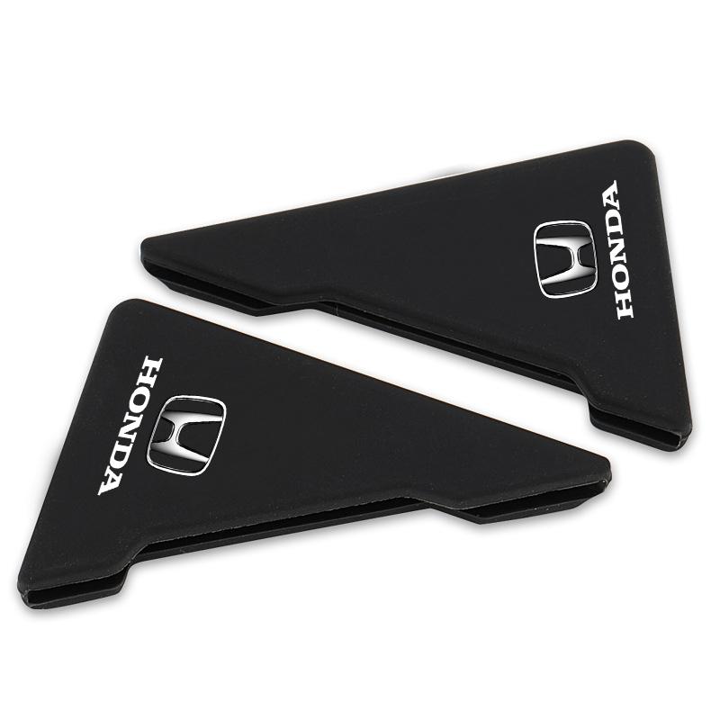 2Pcs Car Door Corner Silicone Protective Anti-Collision Cover For Honda Fit Mugen Insight Type S R VTEC DOHC Modulo Vezel Legend RR Si