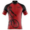 Pánské cyklistické tričko MTB Dry Fit Rychleschnoucí s UV ochranou Červené