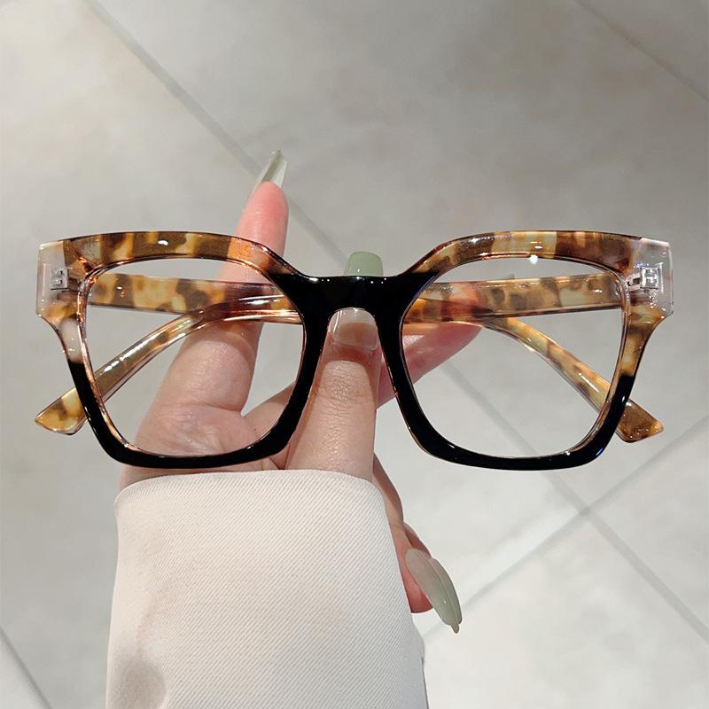

Oversized Square Computer Glasses Frame Trending Anti Blue Light women s reading glasses with prescription 0 ~6.0 Original lens 0