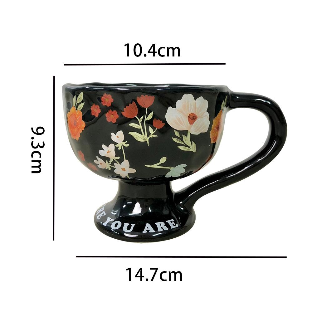 Creative Cute Coffee Mug Flower Cute Cup for Women Girl Handmade Mugs for Latte Milk Tea  Mother’s Day Birthday Christmas Gifts