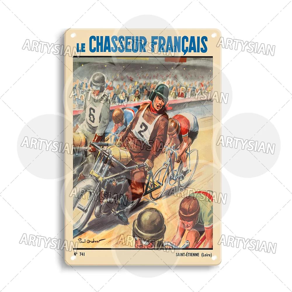 Tour de France Metal Sign Cycle Bicycle Racing Plaque Course de la Paix Championnat du monde Tour of Peace Vel’ d’Hiv Alcyon