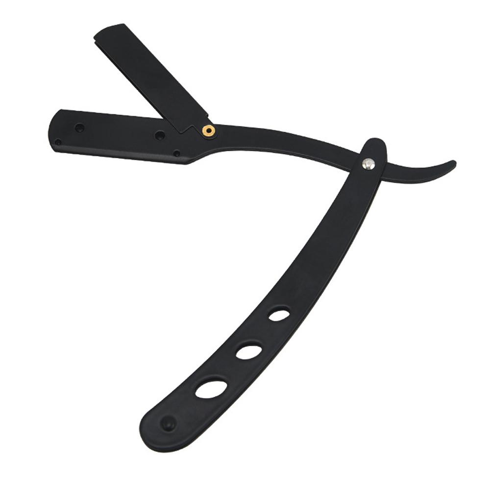 1 stücke Rasieren Barber Tools Edelstahl Manuelle Klapp Haar Rasieren Trimmen Messer Halter Haarschnitt Bart Augenbraue Rasiermesser