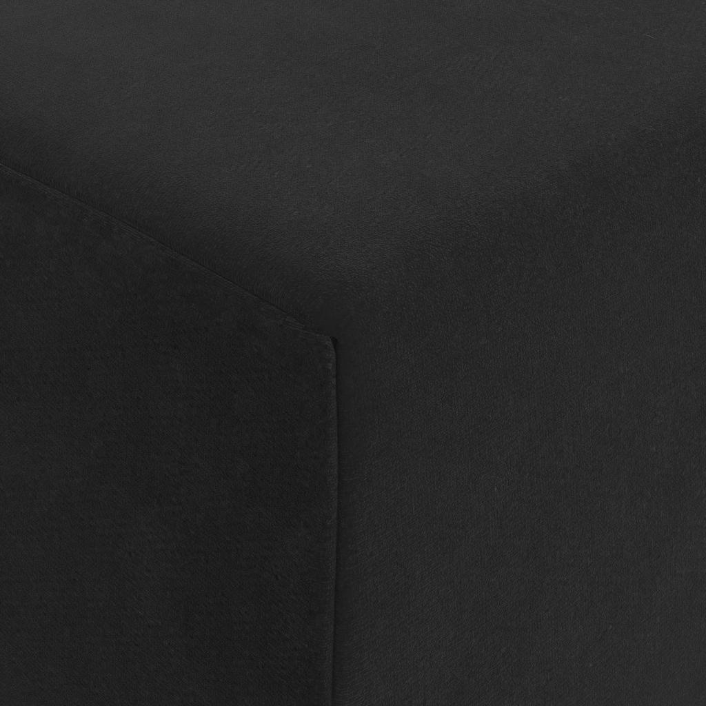 Folding Sofa Bed Black 200 x 70 x 10 cm Velvet