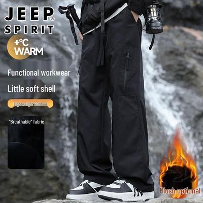 JEEP SPIRIT Pantalon Cargo d'Extérieur Coupe-Vent pour Homme