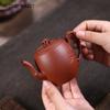 130ml Chinese Yixing Purple Clay Teapots Beauty Tea Infuser Kettle Handmade Bamboo Joint Shape Tea Pot Raw Ore Zisha Tea Set