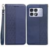 For Xiaomi Redmi K70 Ultra Wallet Phone Case Strong Magnetic Checkered Pattern Imprint Leather Flip Cover