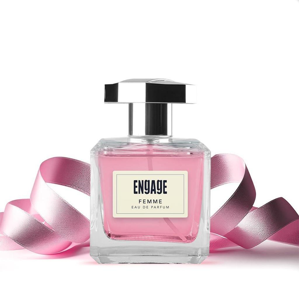 Engage Femme EDP parfém pro ženy 90 ml, citrusový a květinový, prémiová dlouhotrvající vůně, šetrná k pokožce, vůně pro každý den