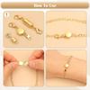 12Pcs Double Head Lobster Magnetic Bracelet Extender Gold/Silver Lobster Clasps  Bracelet