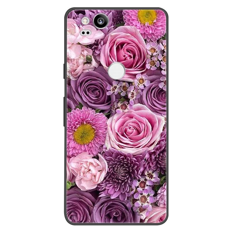 For Google Pixel 2 Case Soft Black Silicone Bumper Butterfly Phone Cover for Googe Pixel2 2XL Pixel2XL 2 Cases Fundas Coque