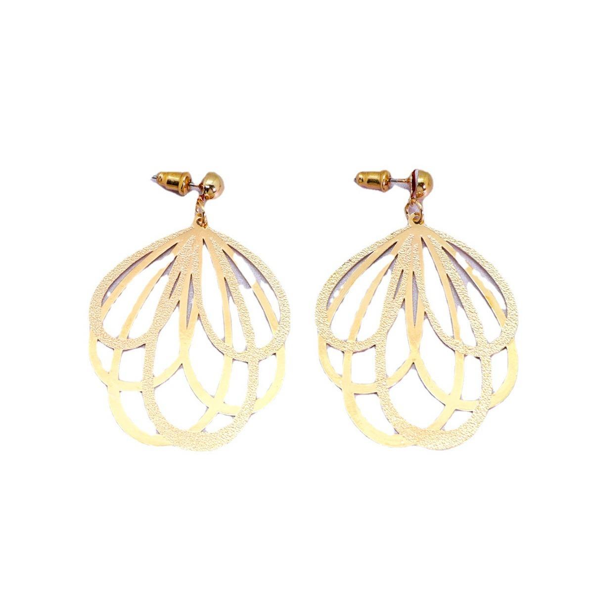 

Модные ретро длинные серьги-листья атмосферные знаменитости полые серьги изысканные серьги ювелирные изделия