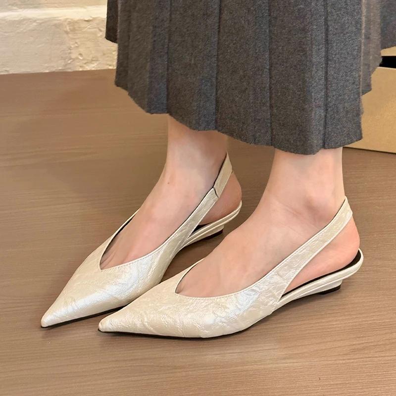 Leopard Women Heeled Sandals Sexy Pointed Toe Woman Shoes Elegant Summer 2025 Slides Luxury Brands New Mujer Sandalias