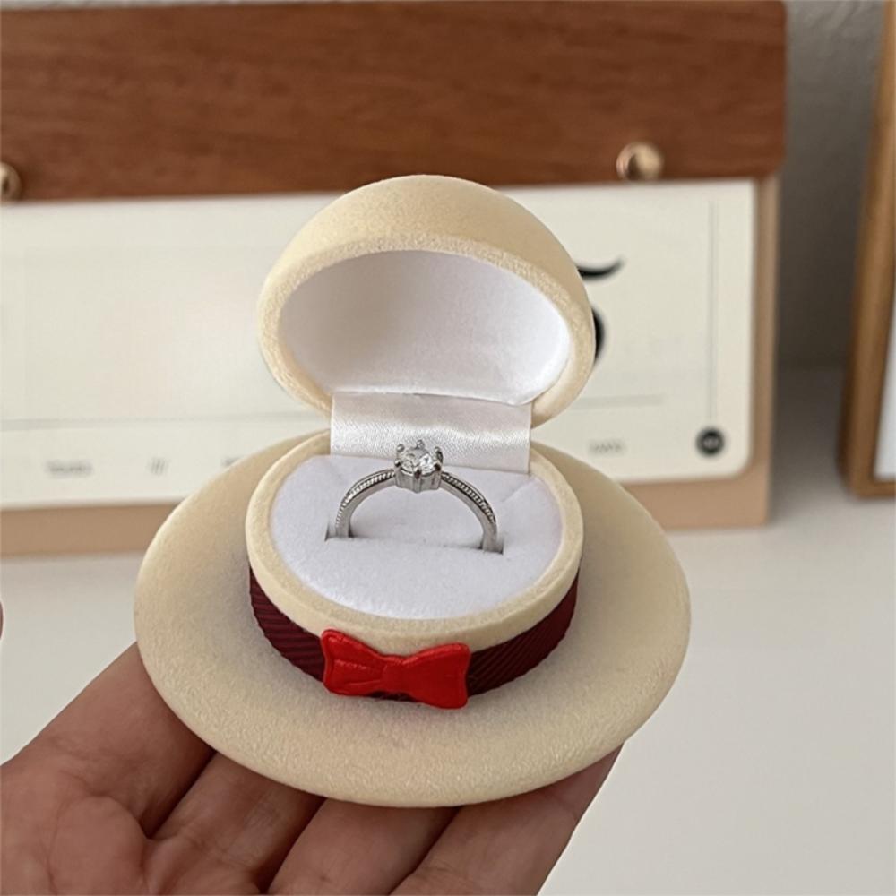 Velvet Creative Ring Case Turtle Earrings Trinket Case Portable Ring Display Box Gift Box