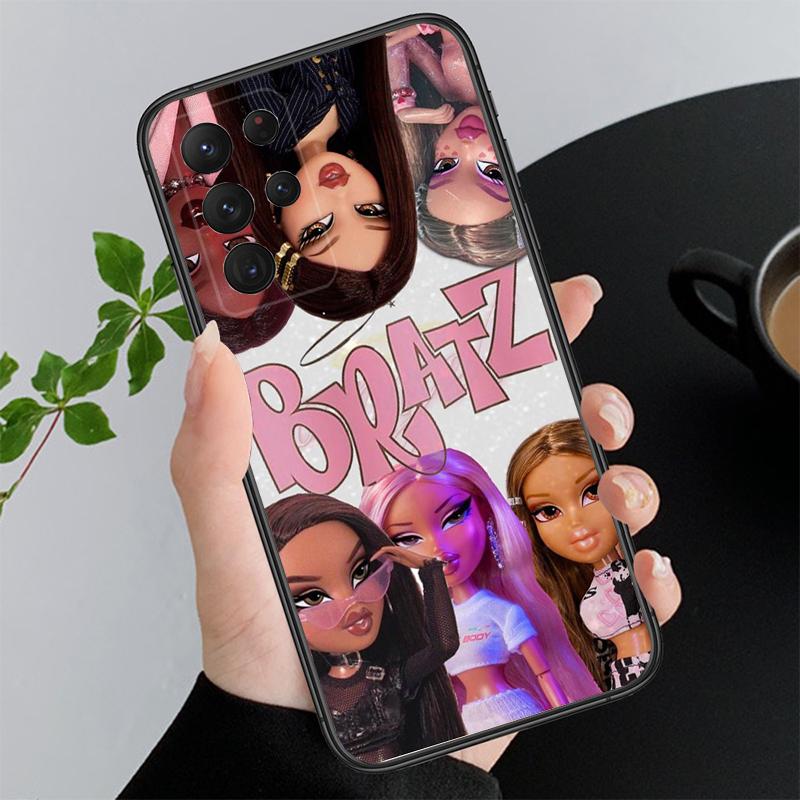 Cute Bratz Doll Phone Case for Samsung Galaxy A55 A15 A54 A52 A33 A34 A35 A25 A05s A05 A22 A24 M34 M54 M23 M14