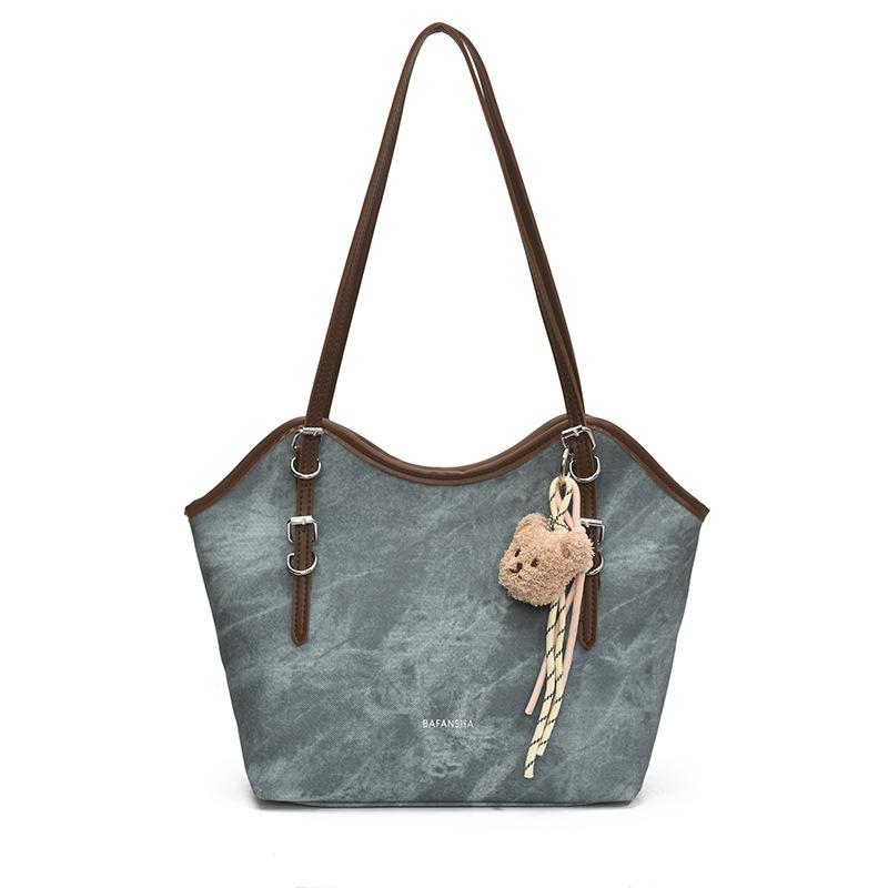 New Casual Tote Bag, High-end Shoulder Bag for Women, Retro Large-capacity Underarm Bag for Women