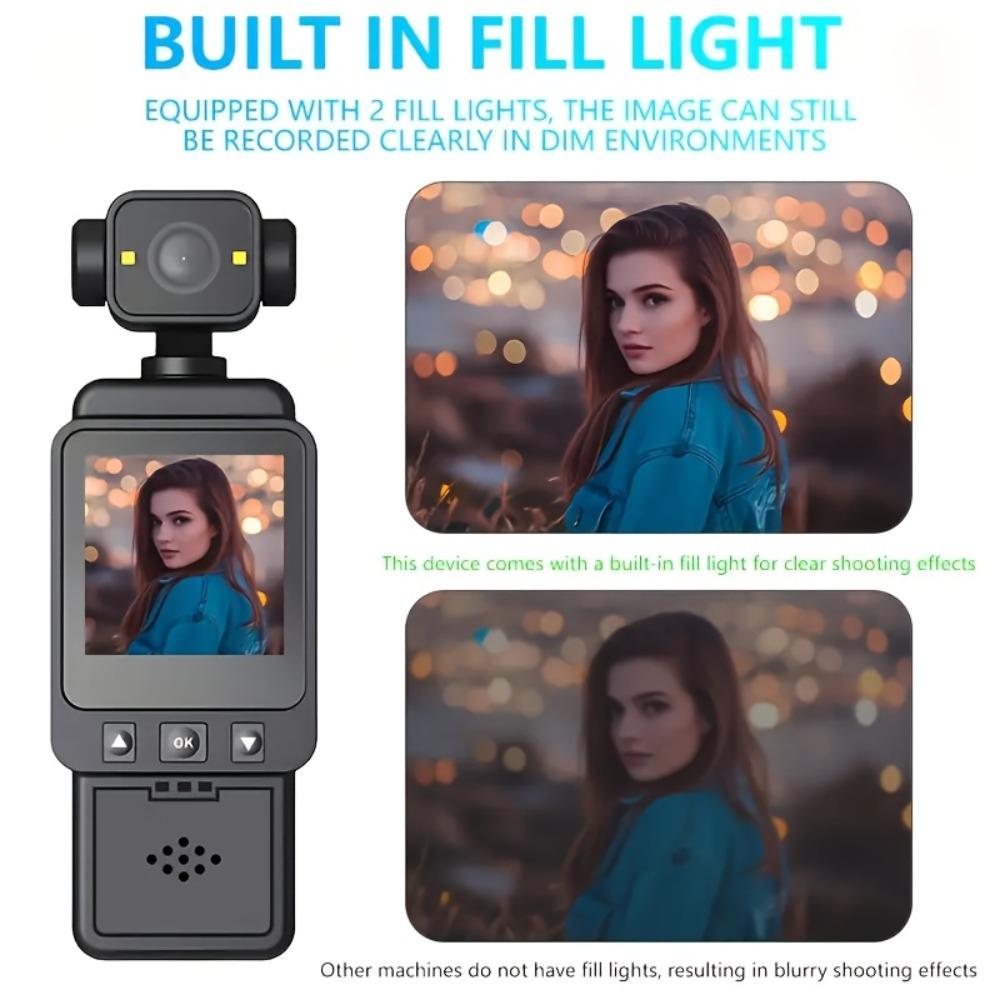 Ultra Hafif Dış Mekan Aksiyon Kamerası • 1080P HD, 360° Dönebilen Lens • Görüntü Sabitleme • Uzun Ömürlü Pil ve USB Şarj
