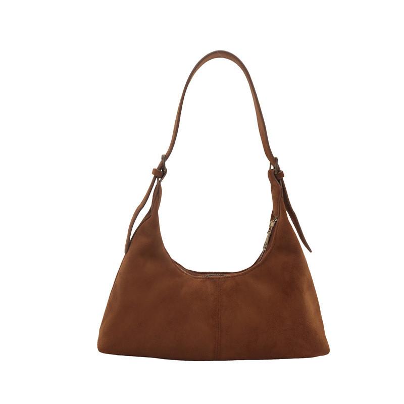Fashionable Cozy Handbag For Women Autumn Winter Essential Versatile Design Fur Brown