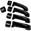 Black Door Handle Covers Compatible with Toyota Tundra+Sequoia 4DR