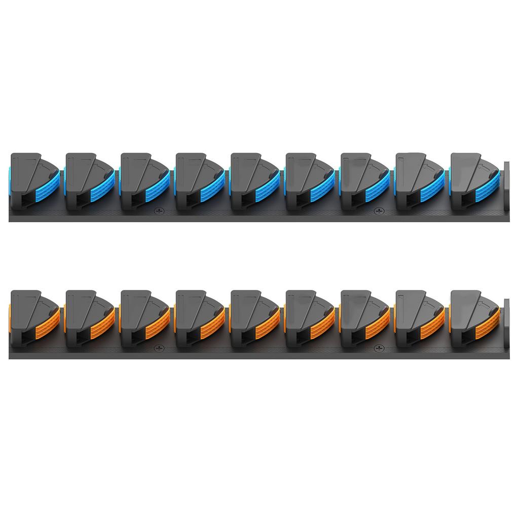 Multi-rod Capacity Fishing Rod Holder Wall Mounted Rack Non-slip Roller