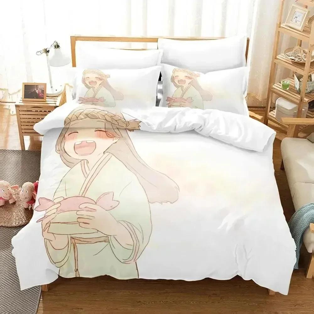 Anime To Your Eternity Bedding Set Duvet Cover Bed Set Quilt Cover Pillowcase Comforter King Queen Size Boys Adult Bedding Set