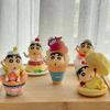 Crayon Shin-chan Hand-painted Snack Time Figures - Cake Decorations & Desktop Ornaments, Perfect for Birthday Gifts.