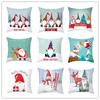 Christmas Cushion Cover Gnome Santa Sleigh Sofa Pillowcase  Decorations Navidad