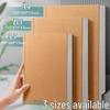 Cowhide Journal B5: White Pages for DIY, Hand-Painted Designs, 6-Opening Horizontal Line, Mind Map, Grid Book.