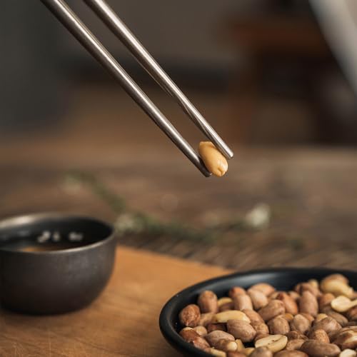 Thous Winds Titanium Chopsticks, Compact and Lightweight, Titanium Chopsticks for BBQs, Cutlery, Disassembleable, Non-Slip, Outdoor, Camping, Includes