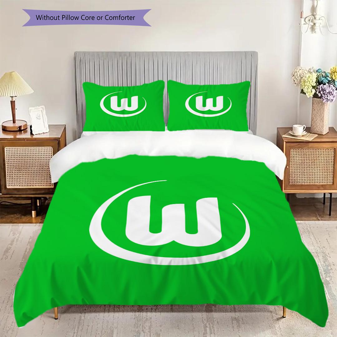 

VfL Wolfsburg Pattern Bedding Quilt Set Quilt Cover Pillowcase Home Decoration Birthday Gift (1 * duvet cover + 2 * pillowcase, without core) 135x200cm