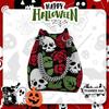 Gothic Halloween Rosen Totenkopf Eimer Tasche - Große Kapazität Party Tragetasche
