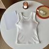 Womens Fashion Autumn Winter Sleeveless Tank Tops Ribbed Sleeveless Camisole Top Casual Basic Slim Knit Shirt
