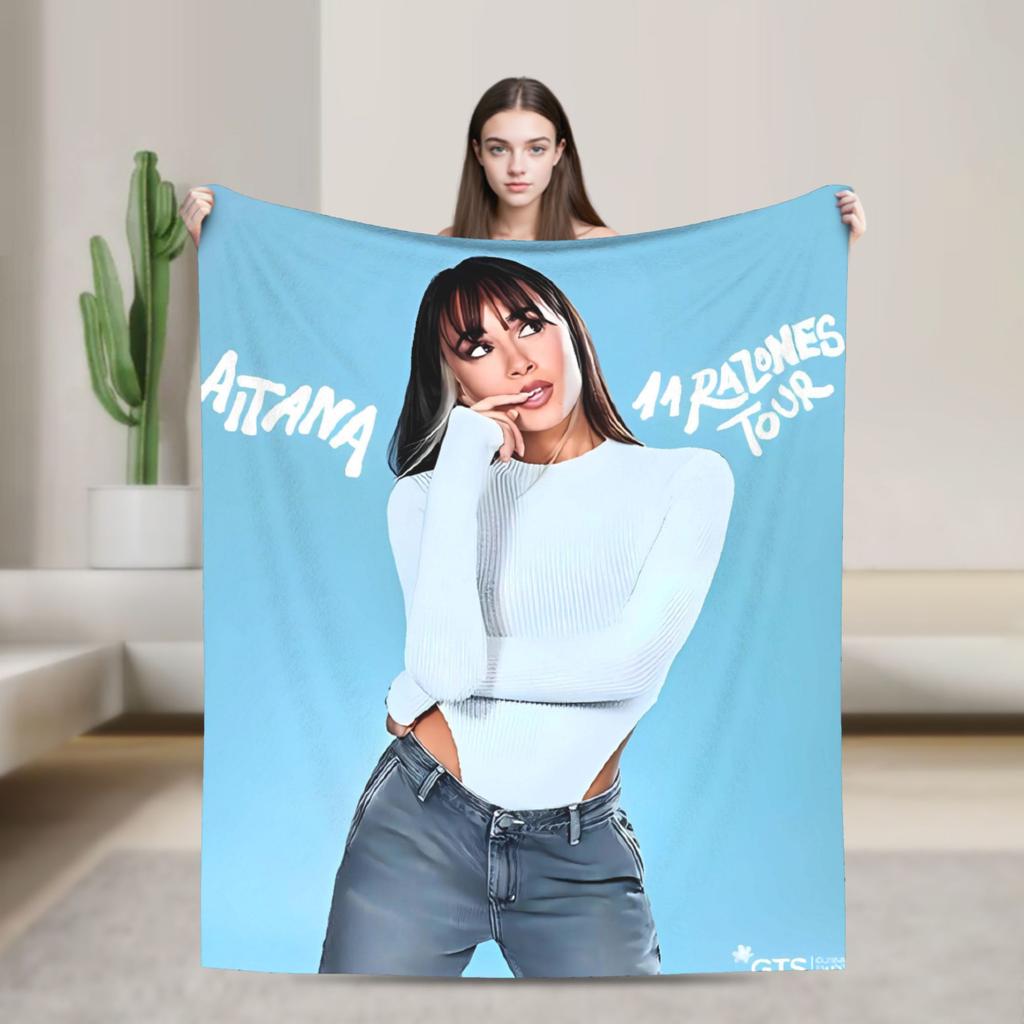 Singer Aitanaed Album Ocana Blanket  Travel Office Flannel Bedding Throws For Home Decor Warm Soft Customized Quality Bedspread