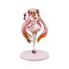 Sakura Miku Wine Glass Anime Doll Figurine with Long Hair - PC Case Ornament Gift.