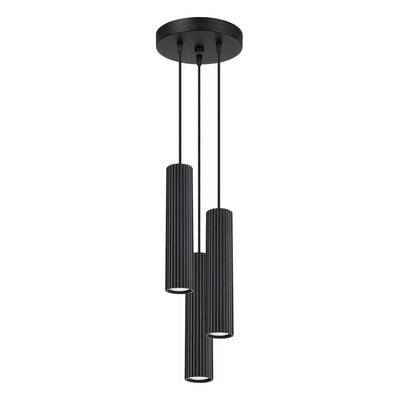 Carbon pendant lamp 3P black