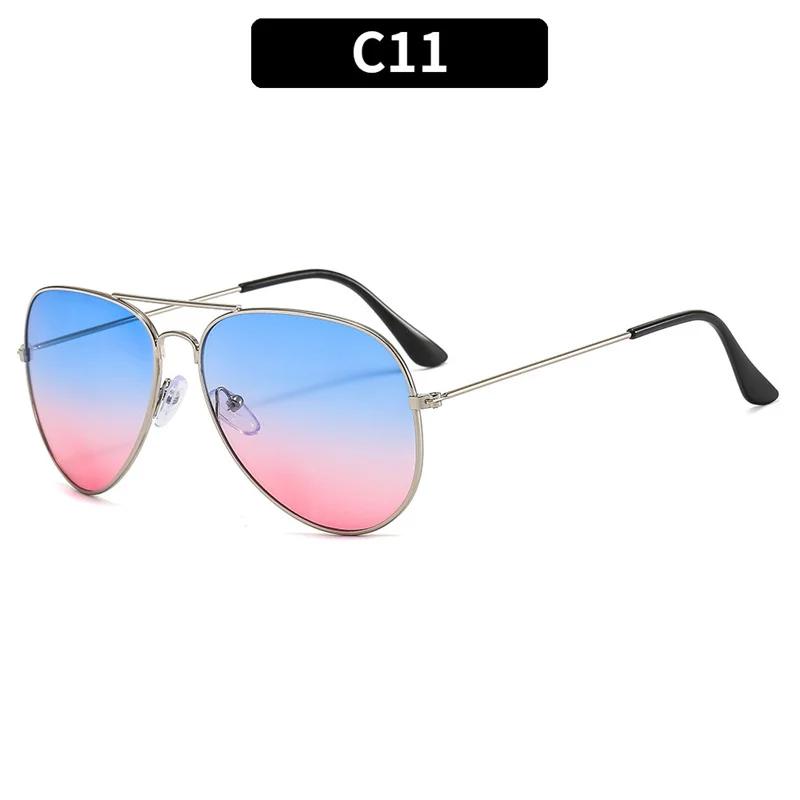 Luxury Brand Double Bridge Aviation Sunglasse Woman Men Alloy Frame Pilot Ocean Gradient Lens Sun Glasses Female Male Eyewear