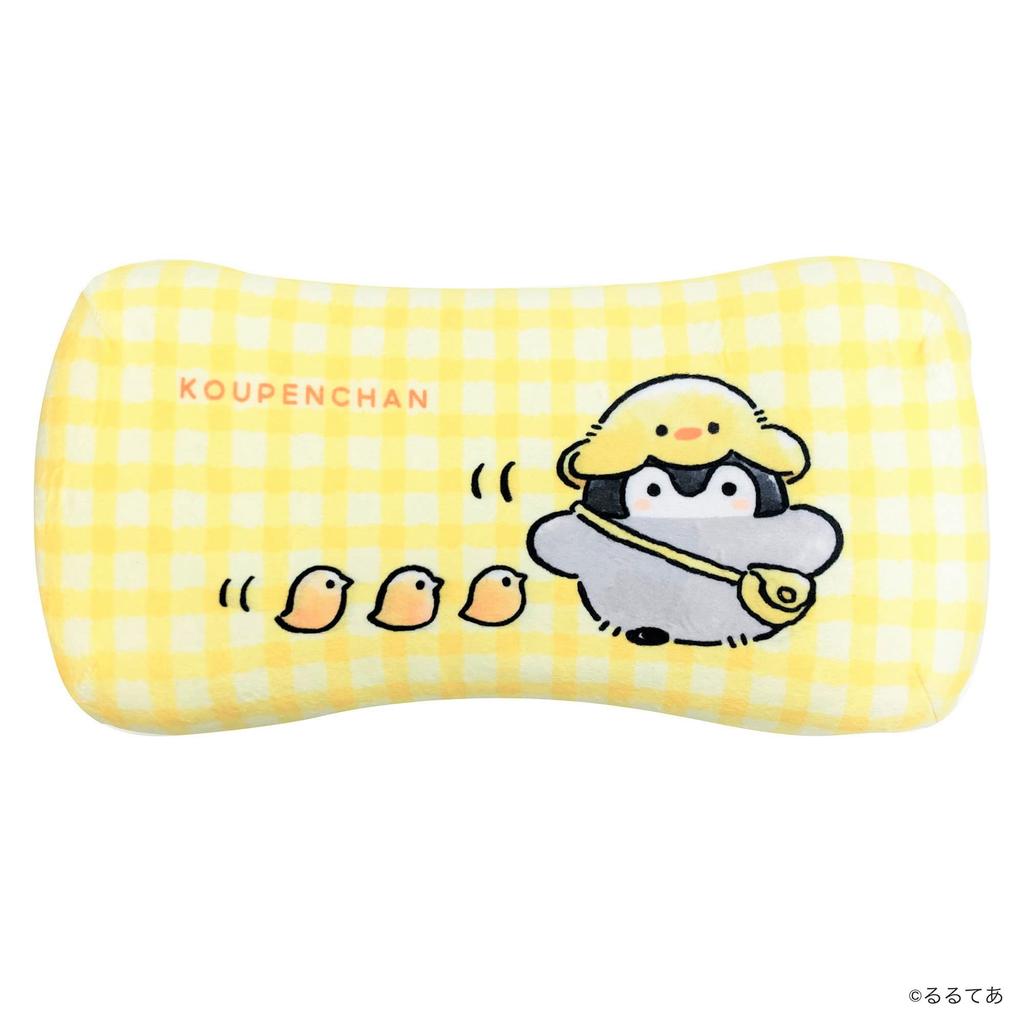 MORIPiLO Morishita polštář z paměťové pěny Koupen-chan 15x30cm Opěrka pasu Opěrka zad Vycpaný polštářek na hračky žlutá 4621078