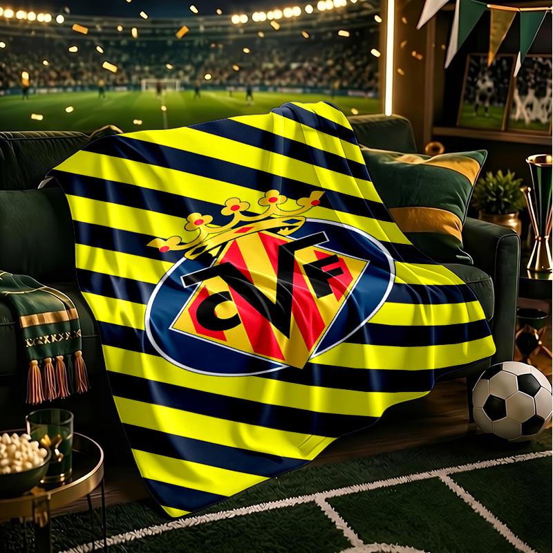 Villar-real Football Club Blanket Lightweight Ideal Bedding Blanket Perfect for Travel, Camping, Living Rooms, Offices, Sofas, Fan Christmas gift