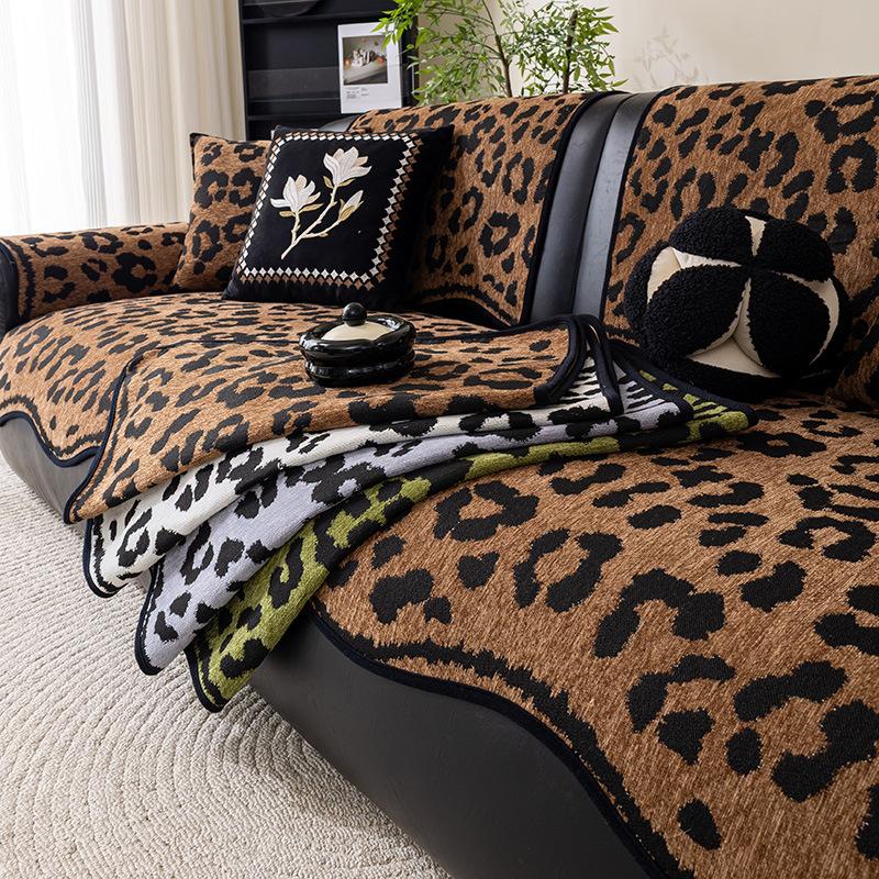 Special-shaped Four-season Universal Sofa Cushion, New French Straight Row, High-grade Non-slip Cover, Seat Cushion Cover Cloth Towel